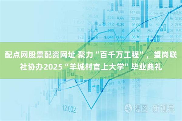 配点网股票配资网址 聚力“百千万工程”，望岗联社协办2025“羊城村官上大学”毕业典礼